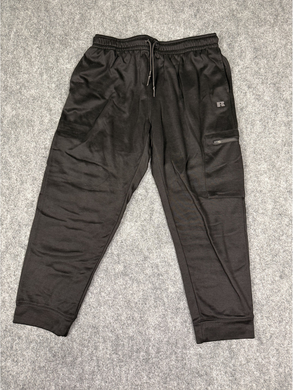 Russell Athletic Men's Black Jogger Sweatpants XL Polyester